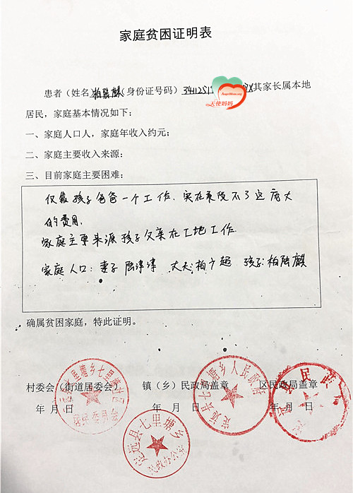 对接沟通，治疗动态反馈，善款拨付、票据核销等救助流程工作。贫困证明